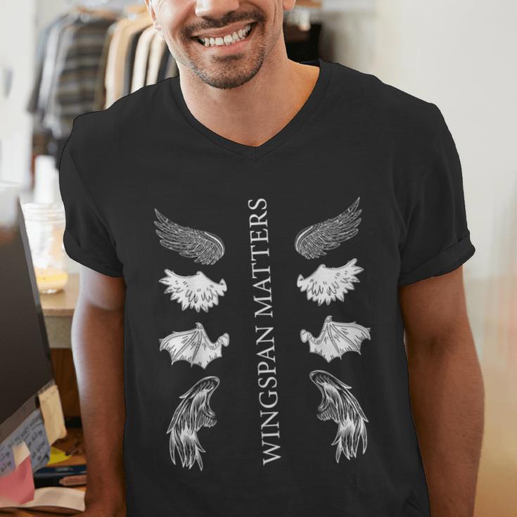 Wingspan Matters For Book Lover Men's V-Neck T-Shirt