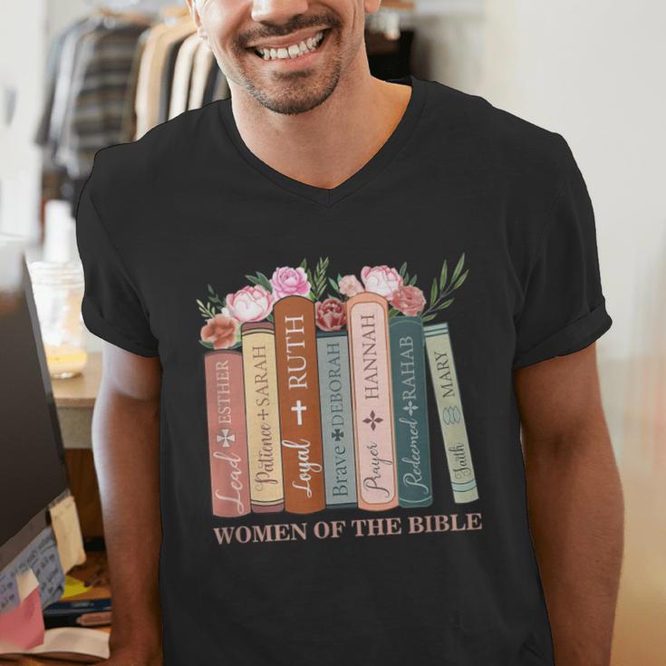 Women Of The Bible Christian Books Full Color Men's V-Neck T-Shirt