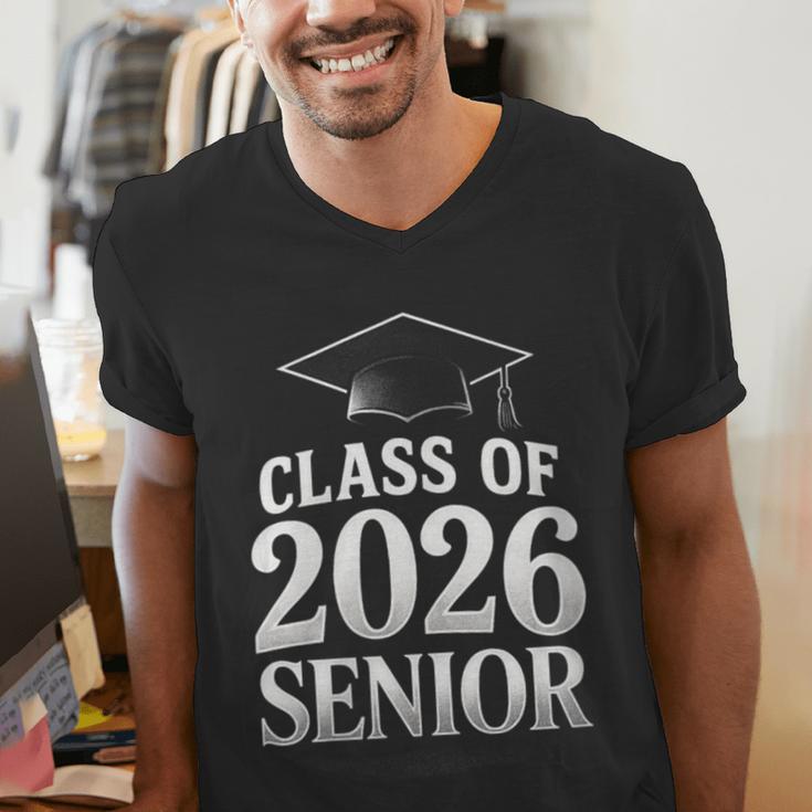 Women's Class Of 2026 Senior Graduation School College Men's V-Neck T-Shirt