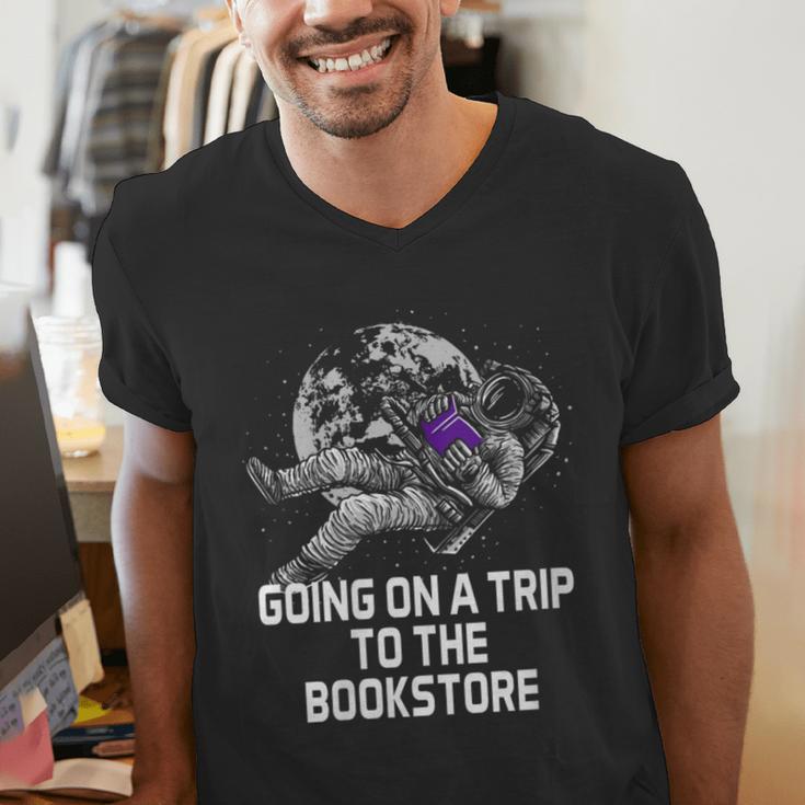 Women's Going On a Trip To The Bookstore Bookworm Humor Men's V-Neck T-Shirt