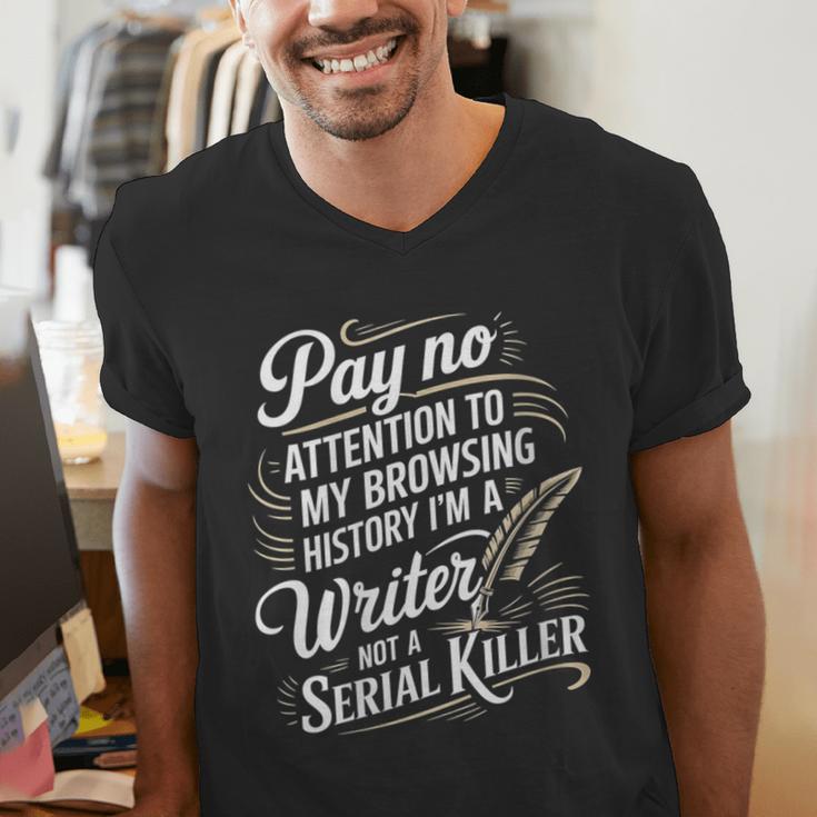 Women's I'm A Book Writer Author Book Writing Novelist Men's V-Neck T-Shirt