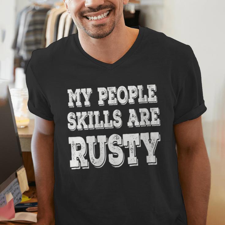 Women's My People Skills Are Rusty Introvert SPN Moments Men's V-Neck T-Shirt Women's My People Skills Are Rusty Introvert SPN Moments Men's V-Neck T-Shirt