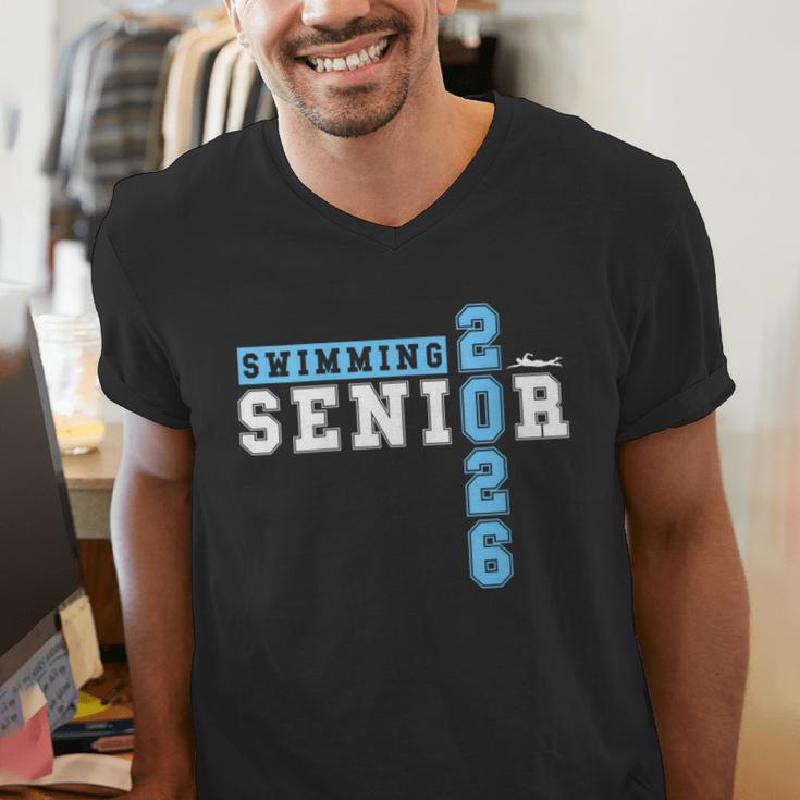 Women's Swimming Senior Night Swim Senior 2026 Graduation 39 Men's V-Neck T-Shirt