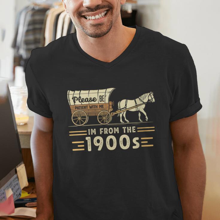 Women's Vintage Please Be Patient With Me I'm From The 1900s Men's V-Neck T-Shirt