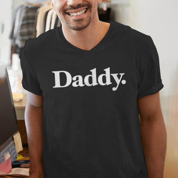 The Word Daddy A That Says Daddy Men's V-Neck T-Shirt