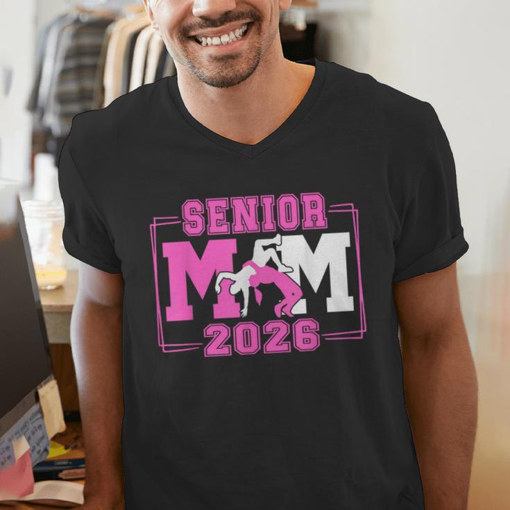 Wrestling Senior Mom Wrestling Senior 2026 Graduation Men's V-Neck T-Shirt