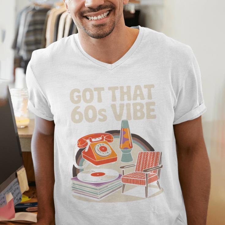 1960s 60s Reunion Nostalgia Memories Music School Grew Up Premium Tri-Blend Men's V-Neck T-Shirt