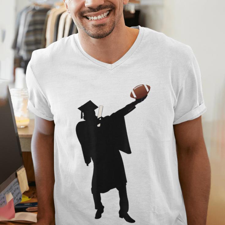 2019 Football Graduation Dab Shirt- Dabbing Graduate Men's V-Neck T-Shirt