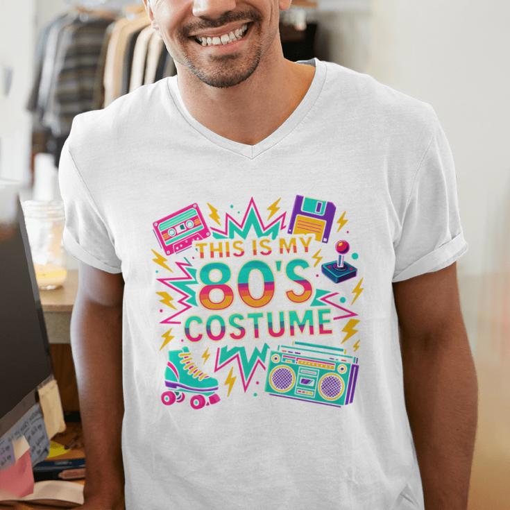 This Is My 80’s Costume Retro Nostalgia Premium Men's V-Neck T-Shirt