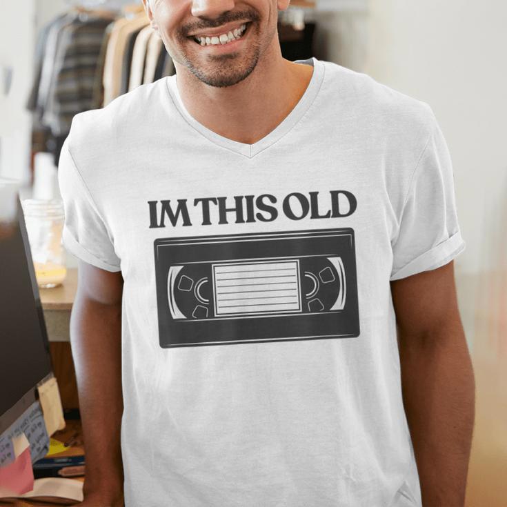 80s VHS Video Cassette Nostalgia Men's V-Neck T-Shirt