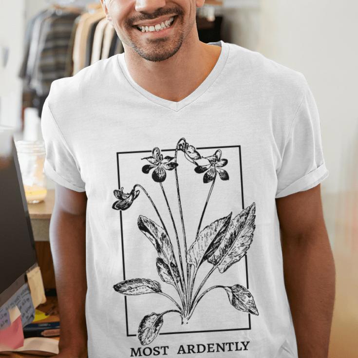 Most Ardently Book Lover Book Club Men's V-Neck T-Shirt
