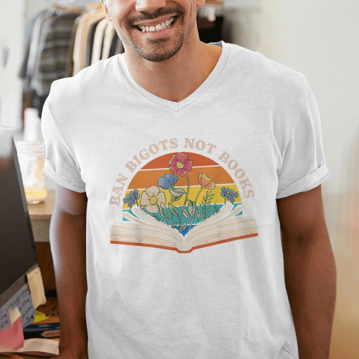 Ban Bigots Not Books Men's V-Neck T-Shirt