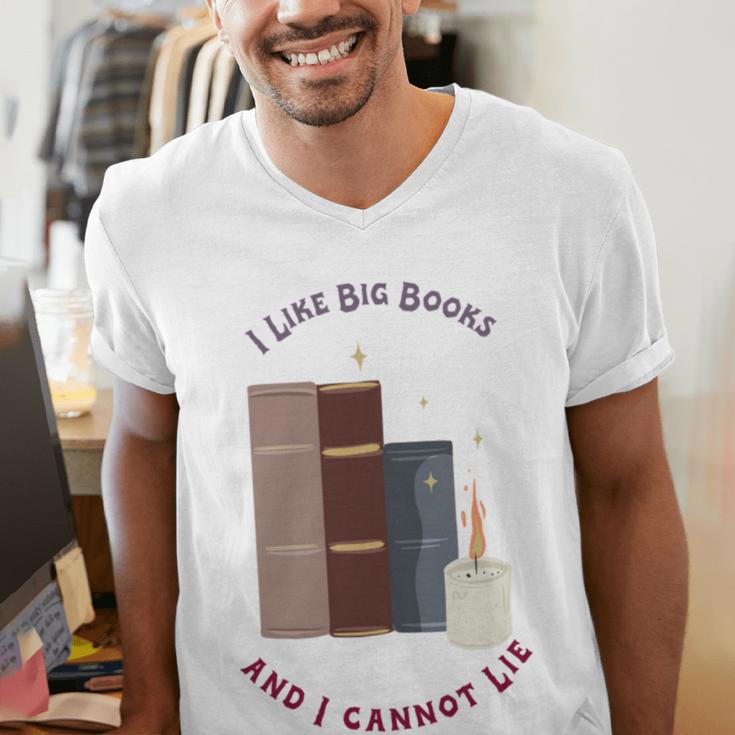 I Like Big Books Bookworm Tee Men's V-Neck T-Shirt