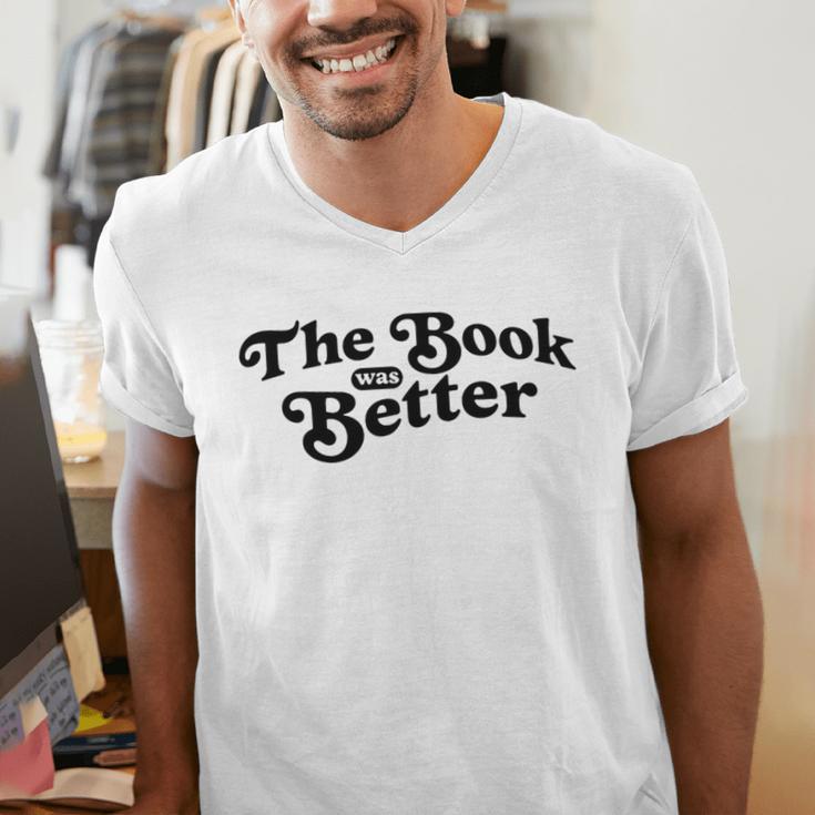 The Book Was Better Book Lover Reading Premium Tri-Blend Men's V-Neck T-Shirt