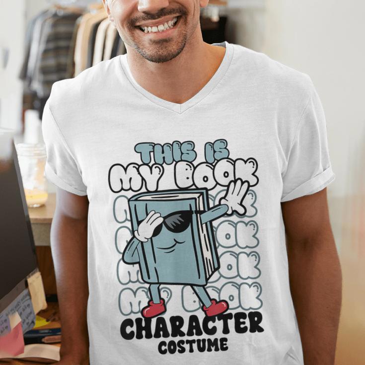 This Is My Book Character Costume Reading Book Lover Men's V-Neck T-Shirt