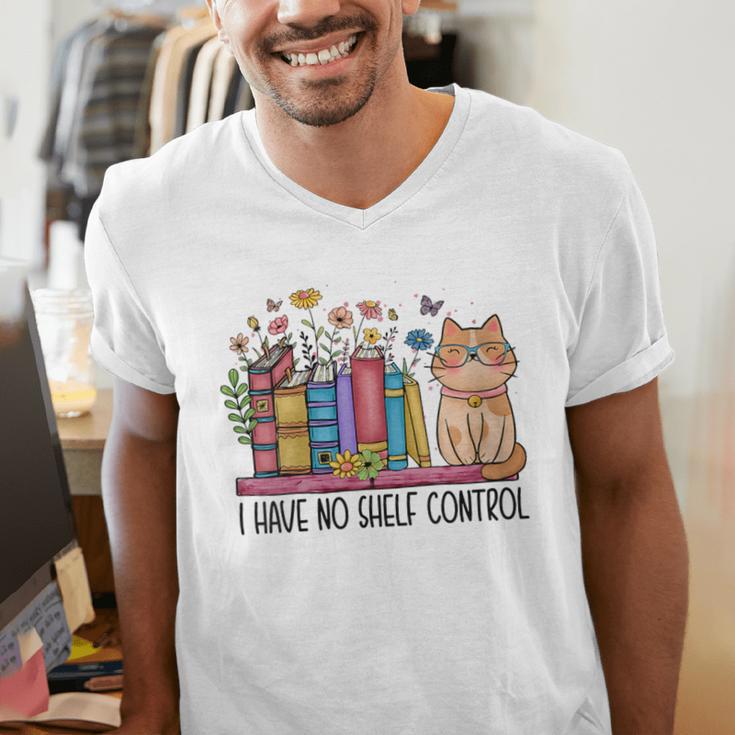 Book Lovers I Have No Shelf Control Men's V-Neck T-Shirt