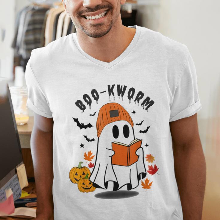 Book Worm Halloween Costume For Book Lovers Men's V-Neck T-Shirt