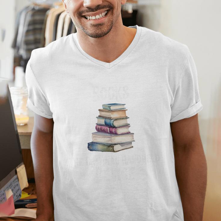 Books The Original Handheld Device Book Librarian Premium Men's V-Neck T-Shirt Books The Original Handheld Device Book Librarian Premium Men's V-Neck T-Shirt