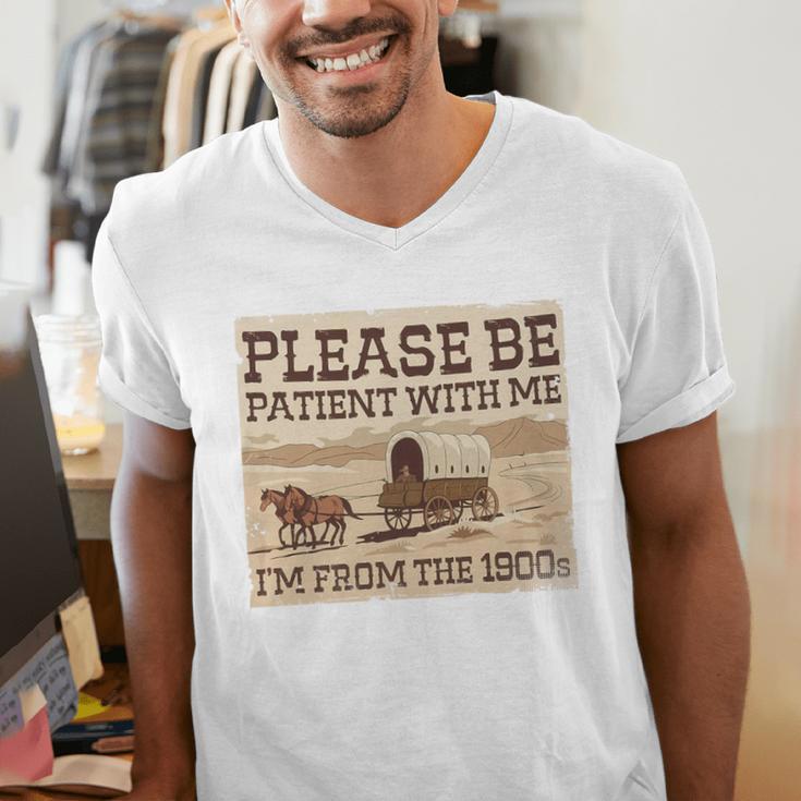 Boomer Millennial Please Be Patient I'm From The 1900s Premium Men's V-Neck T-Shirt