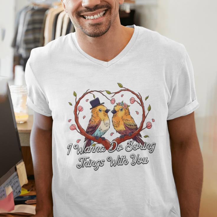 Do Boring Things With You Introvert Couples Antisocial Men's V-Neck T-Shirt Do Boring Things With You Introvert Couples Antisocial Men's V-Neck T-Shirt