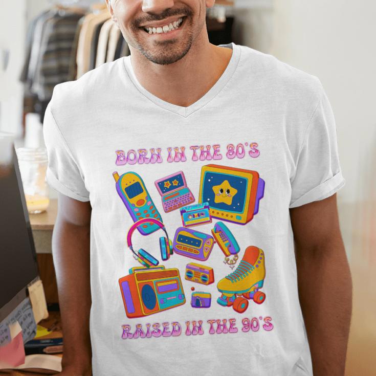 Born In The 80s Raised In The 90s Nostalgia Retro Memories Premium Tri-Blend Men's V-Neck T-Shirt Born In The 80s Raised In The 90s Nostalgia Retro Memories Premium Tri-Blend Men's V-Neck T-Shirt