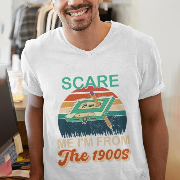 You Can't Scare Me I'm From The 1900s Retro Vintage Premium Tri-Blend Men's V-Neck T-Shirt