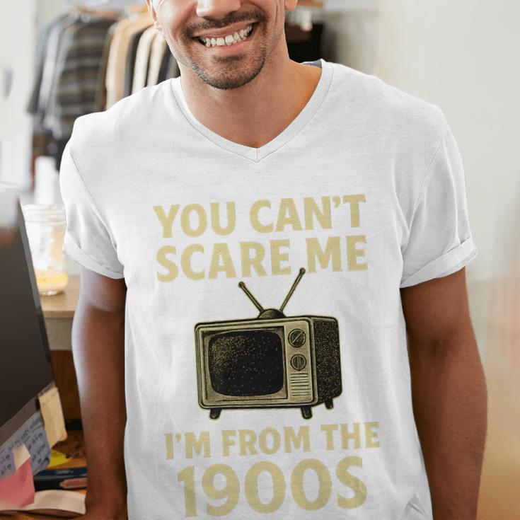 You Can't Scare Me I'm From The 1900s Television Retro Premium Men's V-Neck T-Shirt