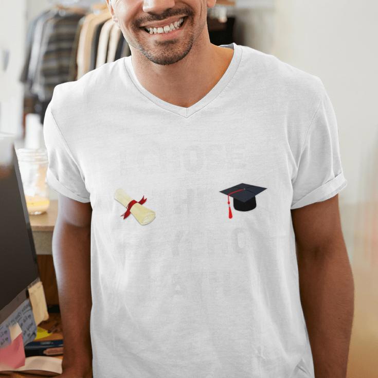 I Chose Psycho Path Psychology Major Graduation Shirt Men's V-Neck T-Shirt