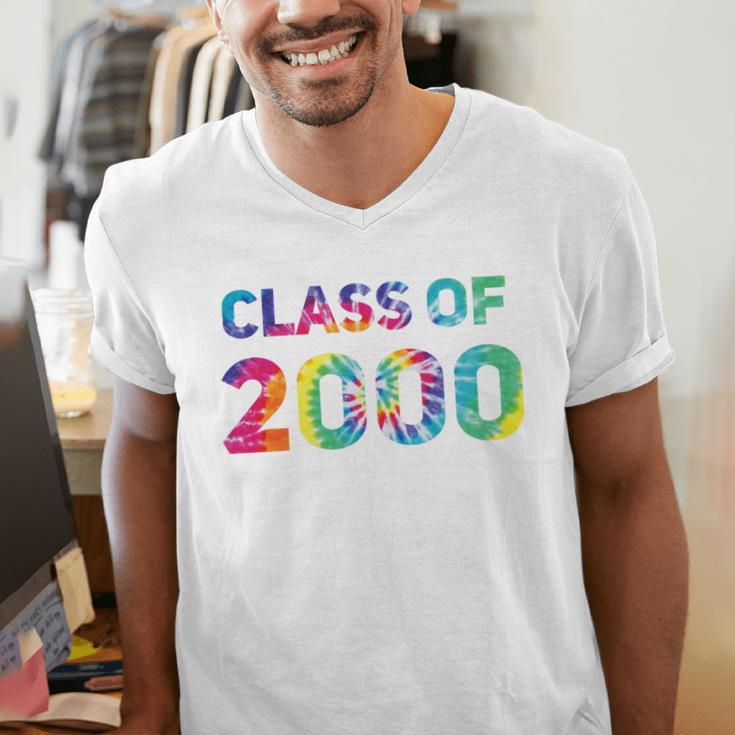 Class Of 2000 School Reunion College Highschool Graduation Premium Tri-Blend Men's V-Neck T-Shirt
