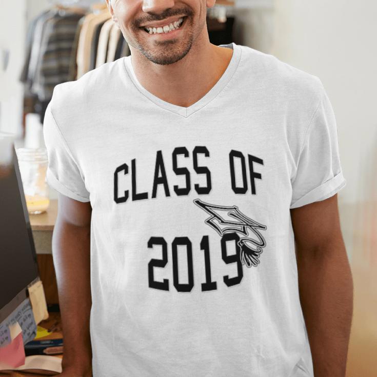 Class Of 2019-High School College University GRADUATION Men's V-Neck T-Shirt