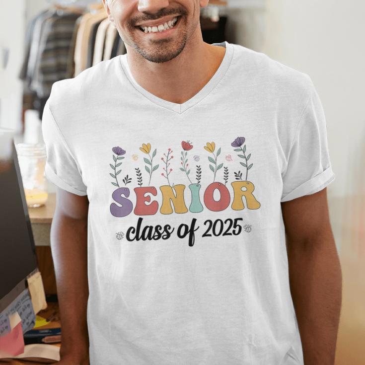 Class Of 2025 Senior 25 High School Graduation Men's V-Neck T-Shirt