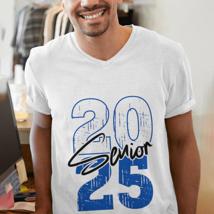 Class Of 2025 Senior Graduation 2025 Blue Men's V-Neck T-Shirt