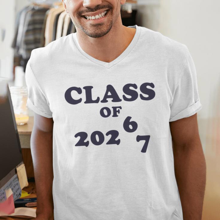 Class Of 2026 Graduation So Done Grade Middle High School Men's V-Neck T-Shirt