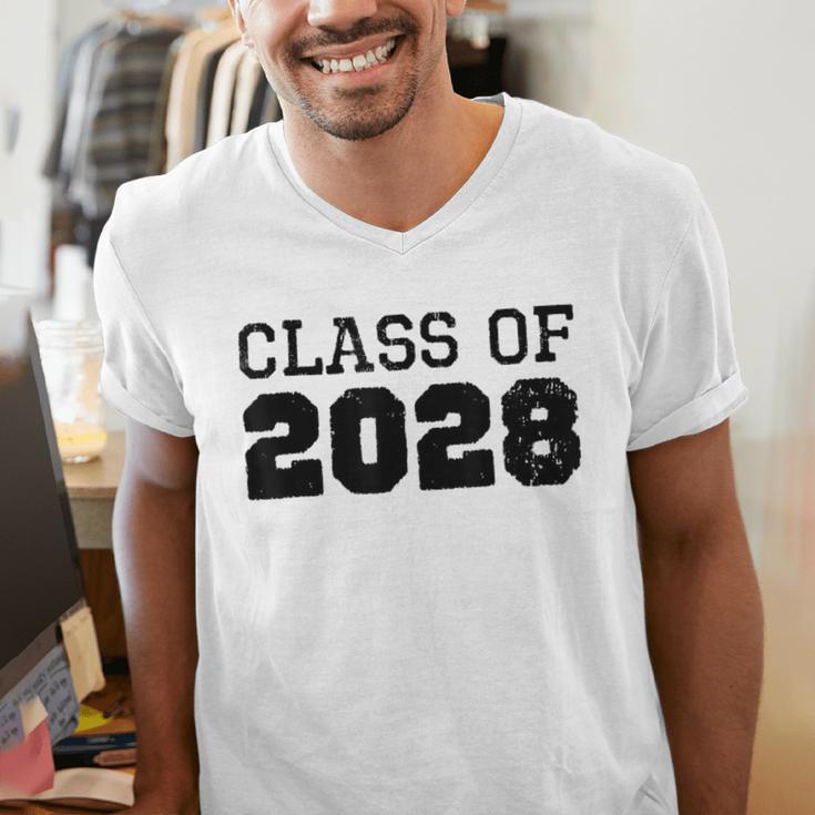 Class Of 2028 Future Graduation Vintage T-Shirt Men's V-Neck T-Shirt
