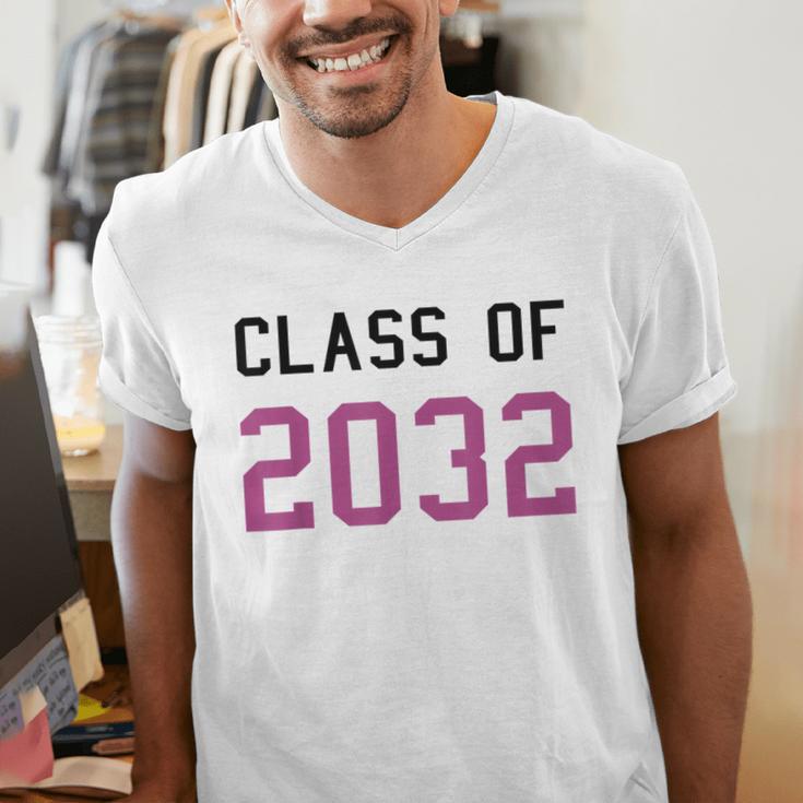 Class Of 2032 Graduation T-Shirts Men's V-Neck T-Shirt