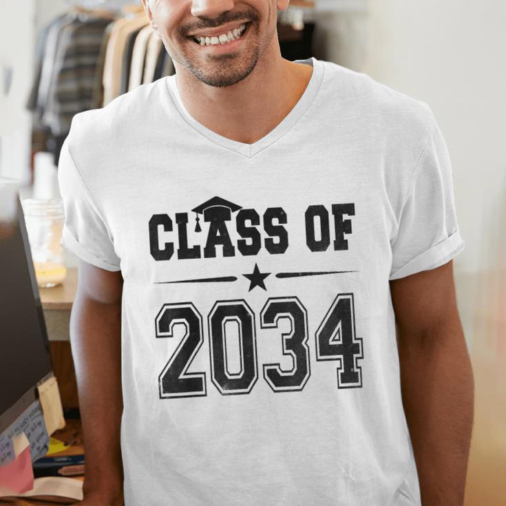 Class Of 2034 Shirt Graduation Men's V-Neck T-Shirt