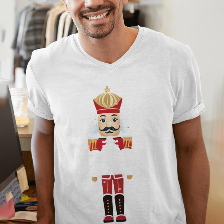 Cool Dad Nutcracker Christmas Family Matching Pajama Men's V-Neck T-Shirt