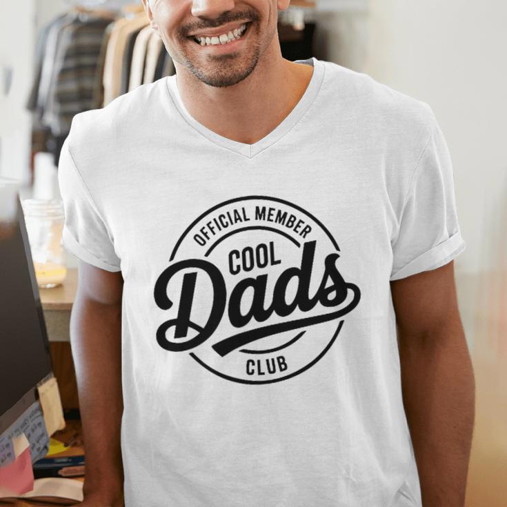 Cool Dads Club Father's Day From Daughter Son Best Dad Ever Men's V-Neck T-Shirt