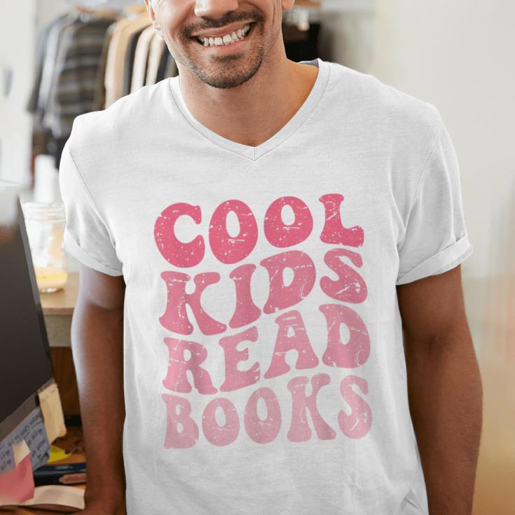 Cool Kids Read Books Library Book Reader Book Nerd Men's V-Neck T-Shirt Cool Kids Read Books Library Book Reader Book Nerd Men's V-Neck T-Shirt