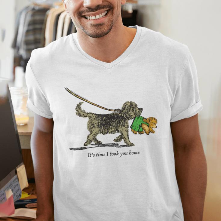 Corduroy Time I Took You Home Teddy Bear Children's Book Men's V-Neck T-Shirt Corduroy Time I Took You Home Teddy Bear Children's Book Men's V-Neck T-Shirt