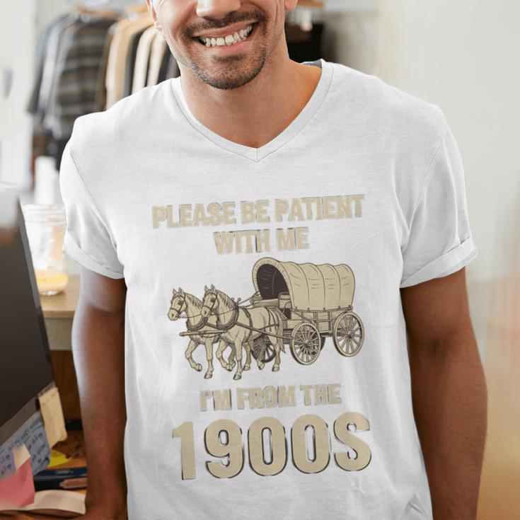 Country Please Be Patient With Me I'm From The 1900s Vintage Premium Tri-Blend Men's V-Neck T-Shirt Country Please Be Patient With Me I'm From The 1900s Vintage Premium Tri-Blend Men's V-Neck T-Shirt