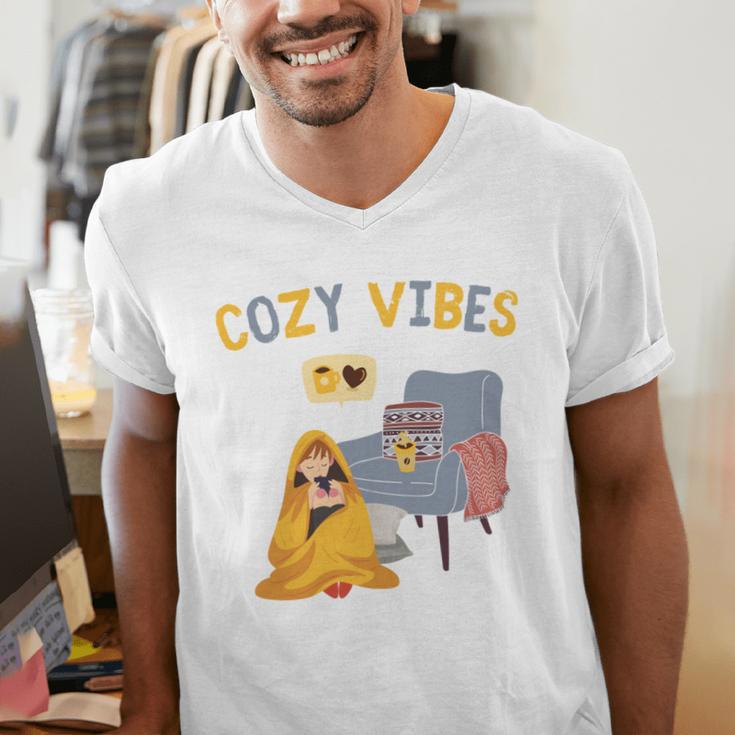 Cozy Vibes Atmospheric Introvert Men's V-Neck T-Shirt
