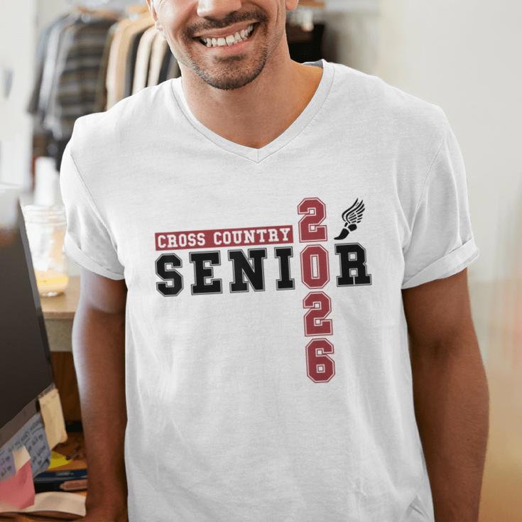 Cross Country Senior Night XC Senior 2026 Graduation 90 Men's V-Neck T-Shirt