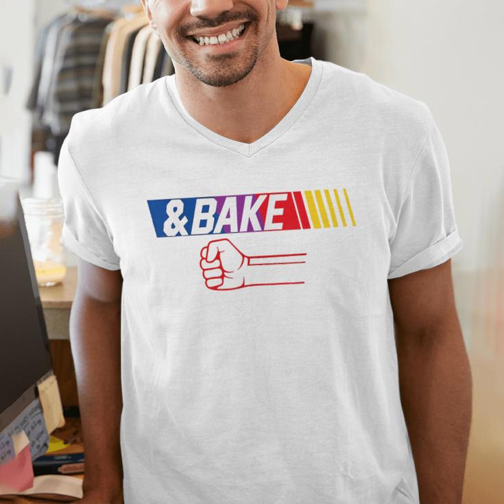 Dad Kid Matching Shake And Bake Bake Men's V-Neck T-Shirt