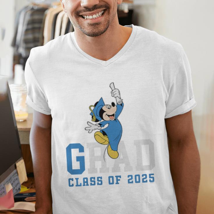 Disney Mickey Mouse 2025 Graduation Class Of '25 Rad Grad Premium Tri-Blend Men's V-Neck T-Shirt