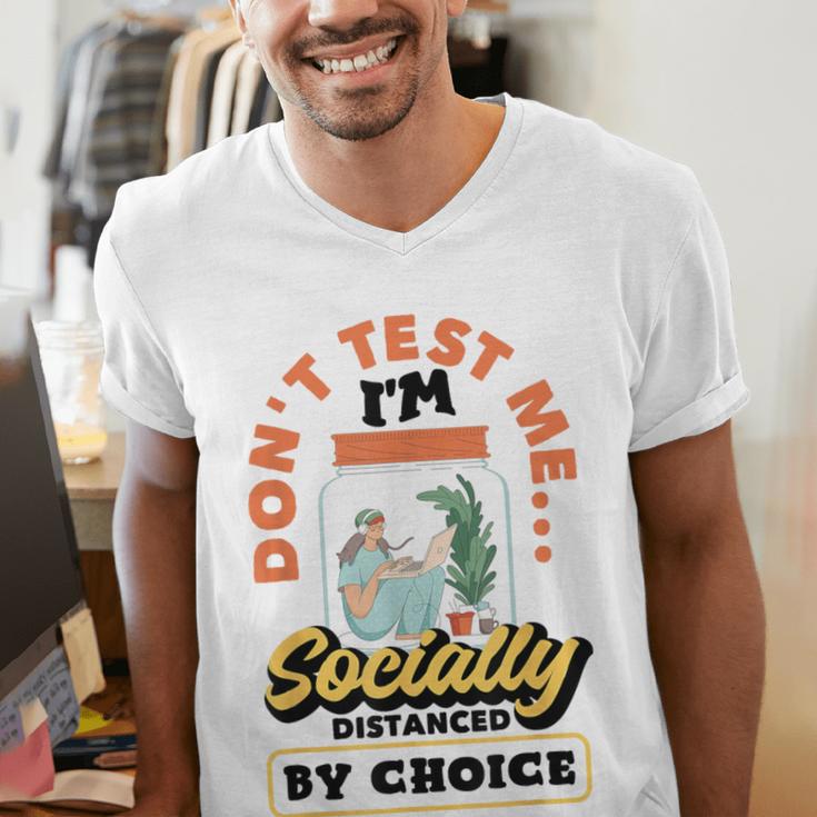 Don't Test Me Introvert's Men's V-Neck T-Shirt Don't Test Me Introvert's Men's V-Neck T-Shirt