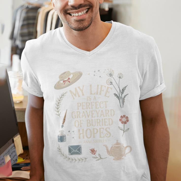 Dramatic Book Lover Quote Men's V-Neck T-Shirt