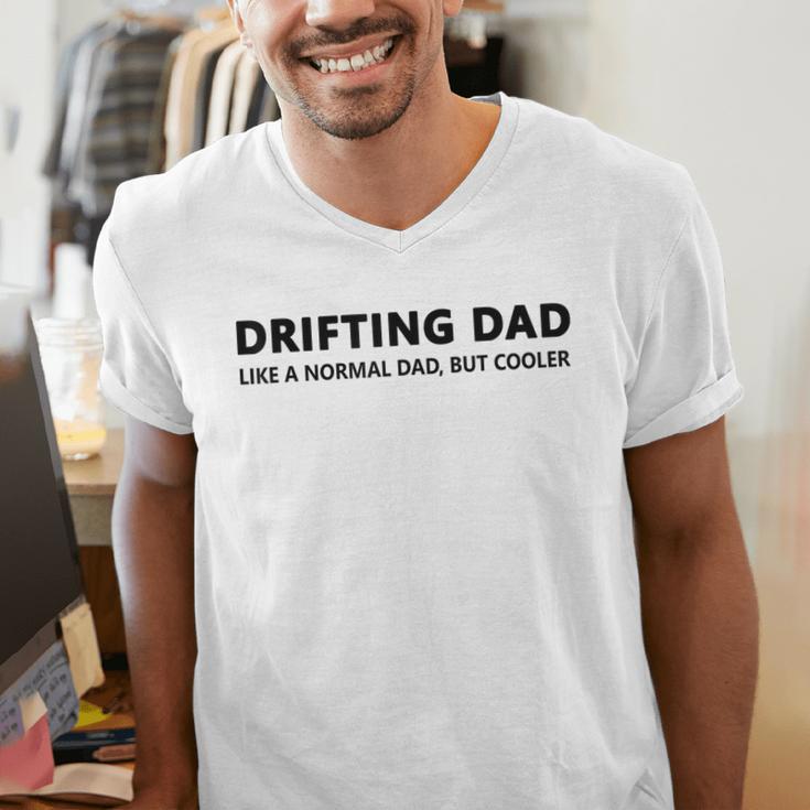 Drifting Dad Like A Normal Dad JDM Car Drift Men's V-Neck T-Shirt