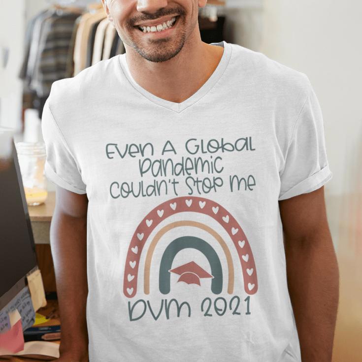 DVM Doctor Veterinary Medicine Veterinarian Graduation 2021 Men's V-Neck T-Shirt