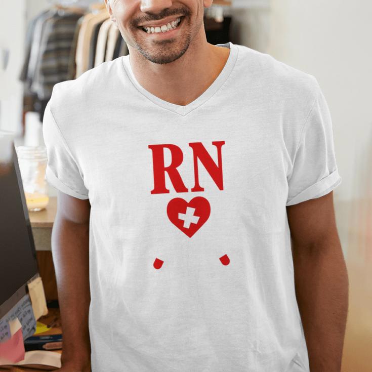 Earned It For Nurse Graduation Or RN LPN Nursing School Grad Men's V-Neck T-Shirt